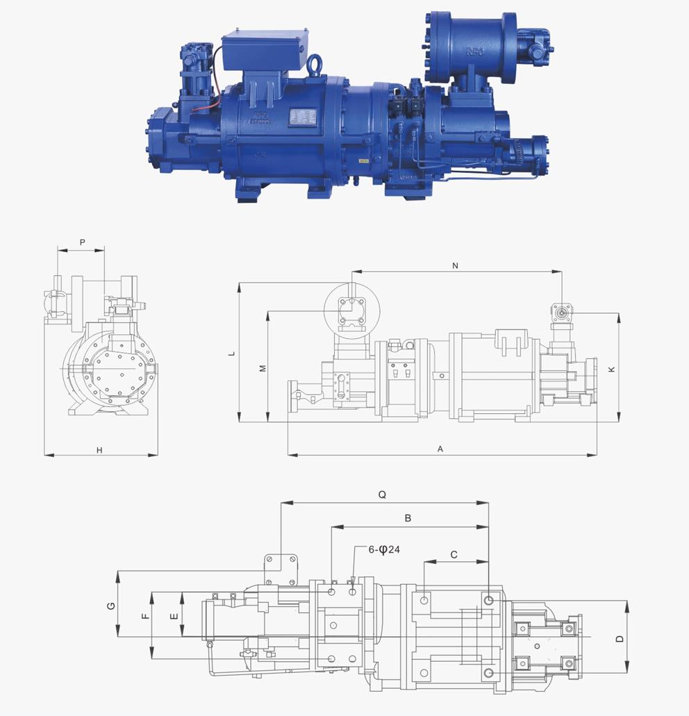 Screw Compressor ضاغط لولبي