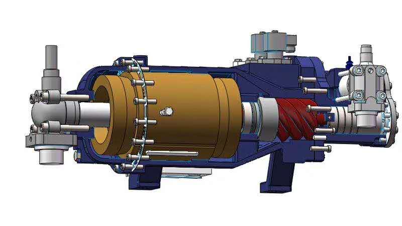 Semi-hermetic Screw Double-Stage Compressor ضاغط لولبي شبه محكم مزدوج المرحلة